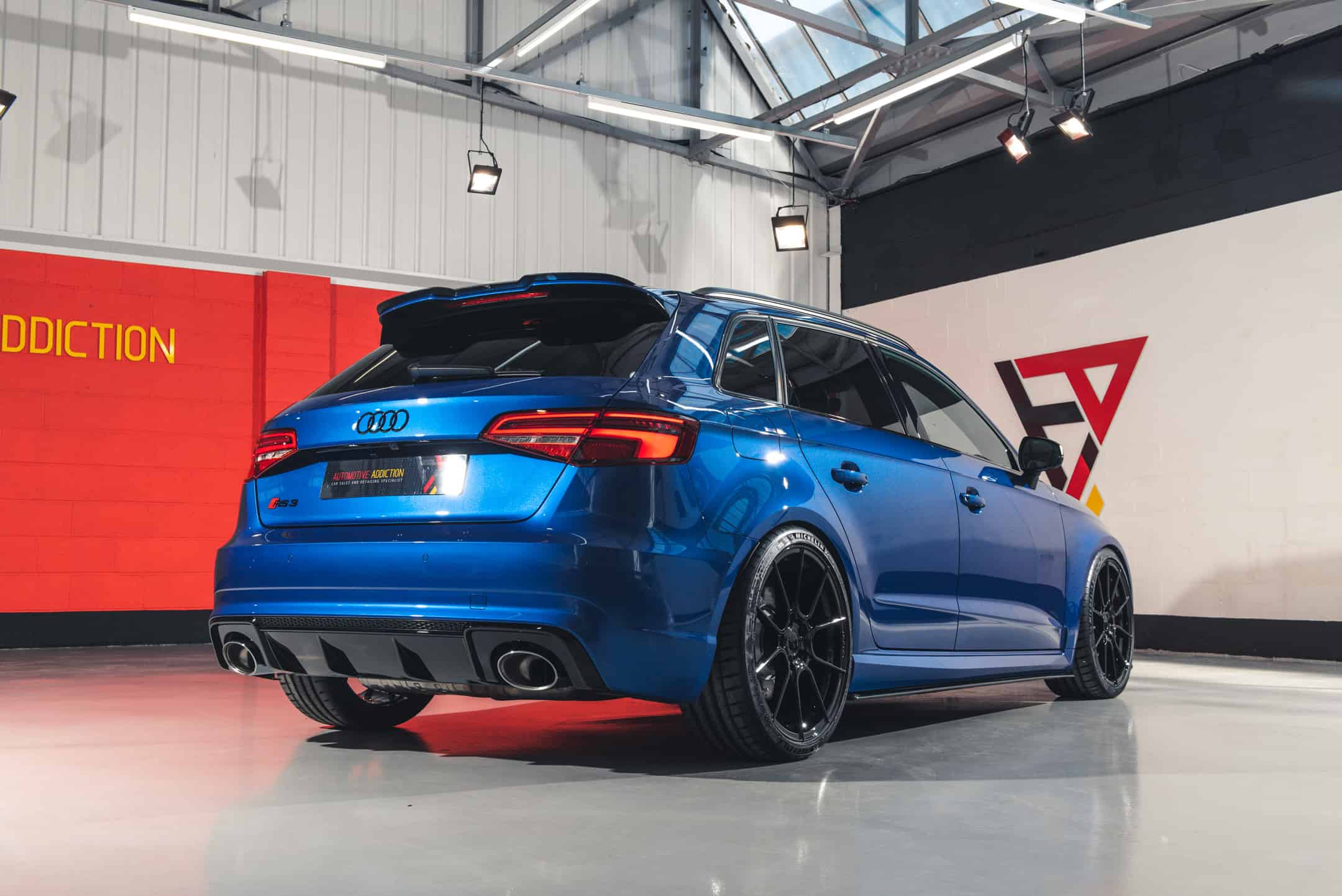 Blue Audi RS3 Modified