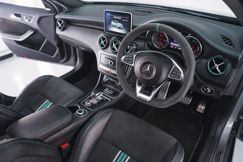 Mercedes A45 AMG Petronas Edition steering wheel