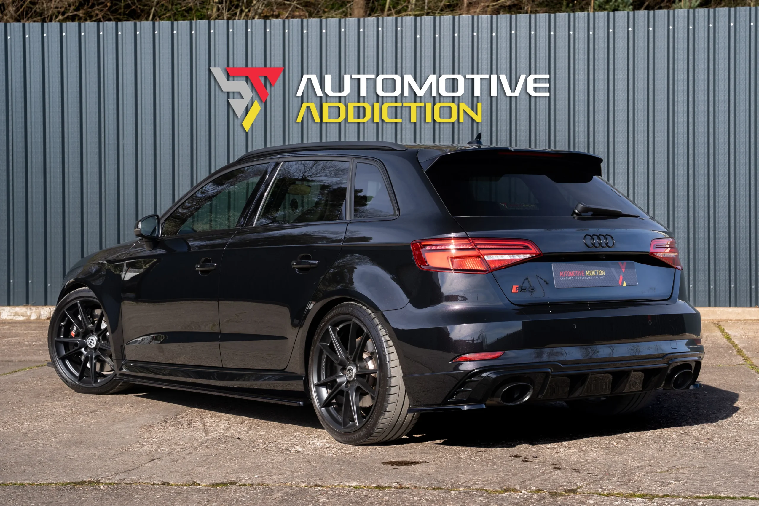 audi rs3 panther black crystal