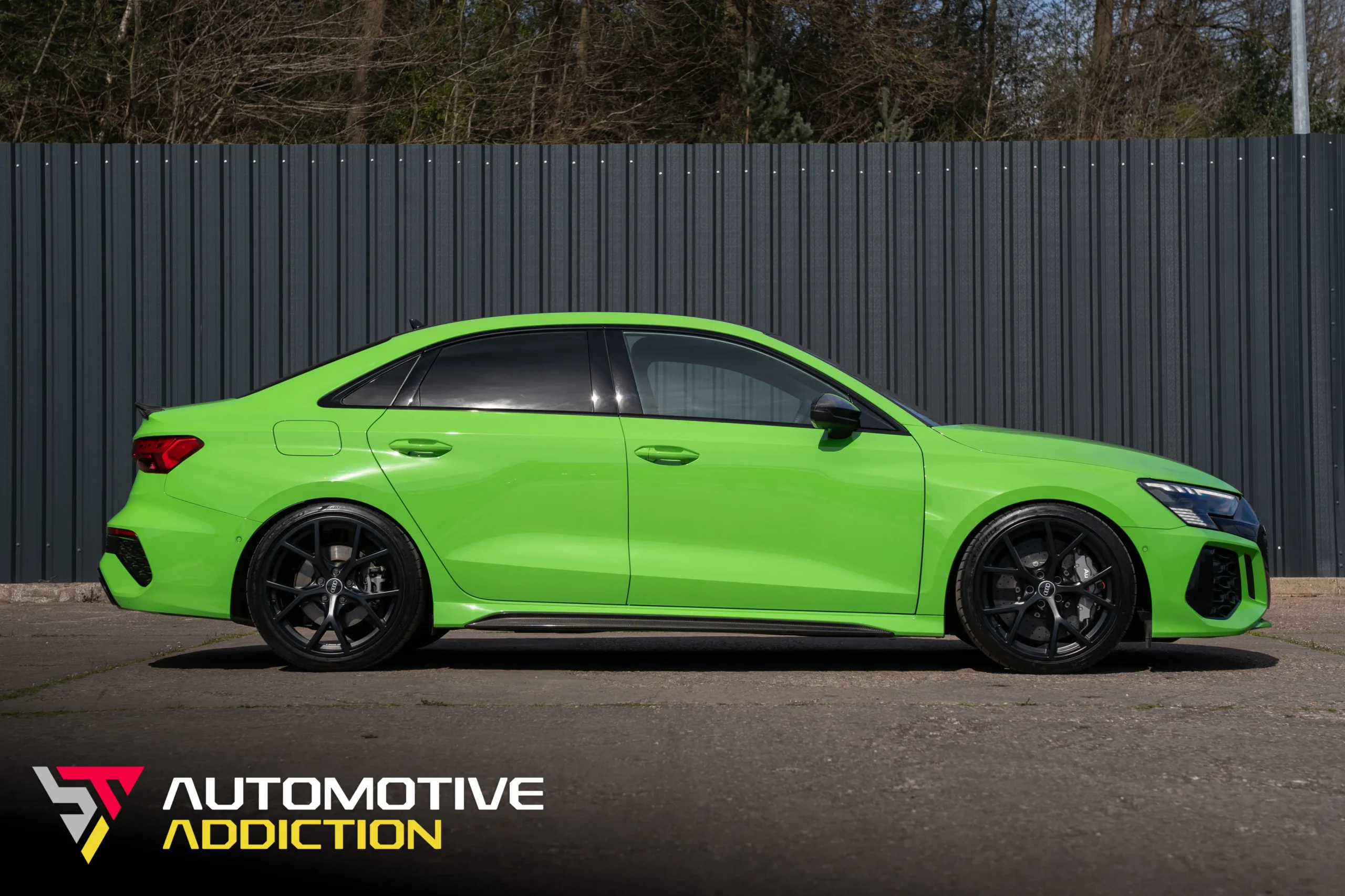 audi rs3 saloon green