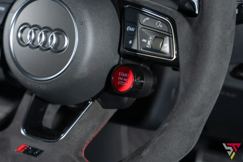 audi rs3 steering wheel start button