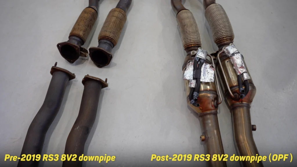 OPF filters, exhaust note