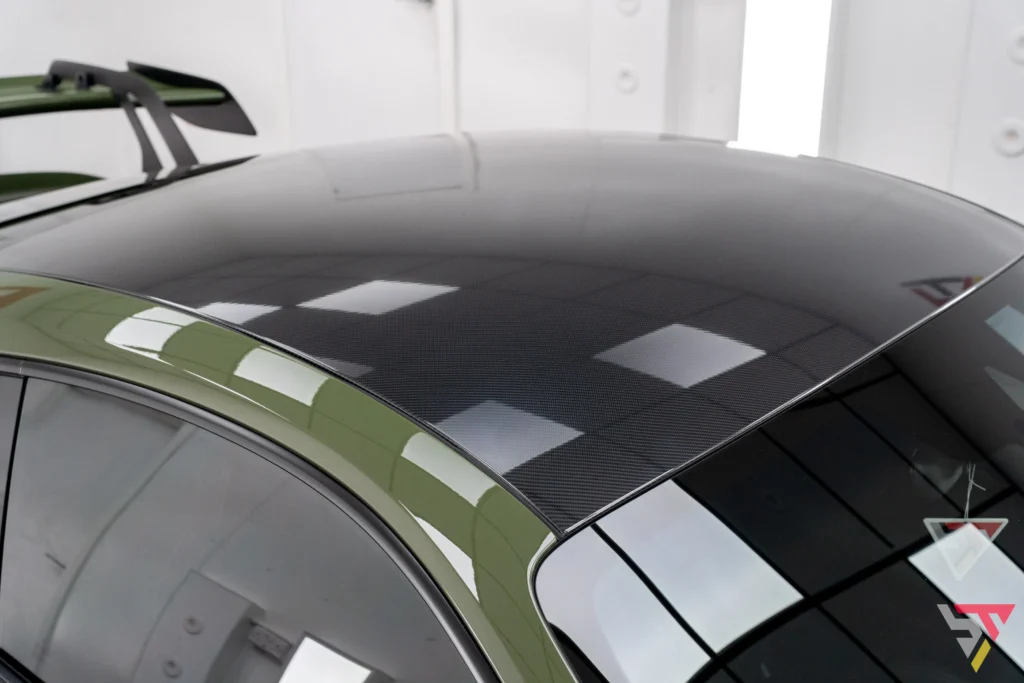 stek carbon fibre ppf, Olive green