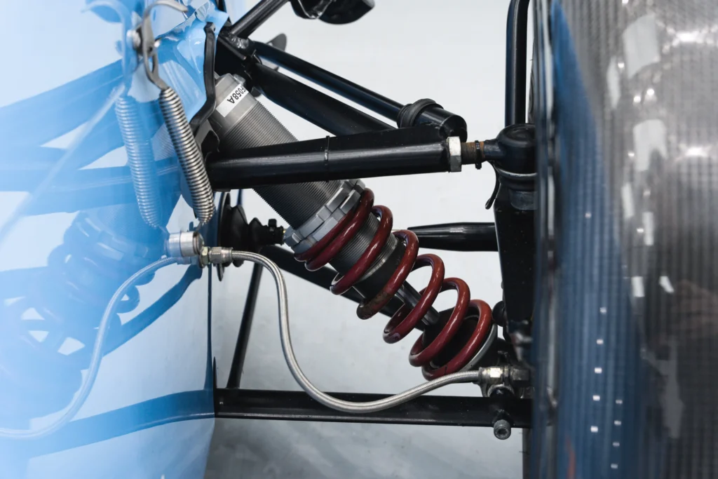 Danish Blue, coilover suspension