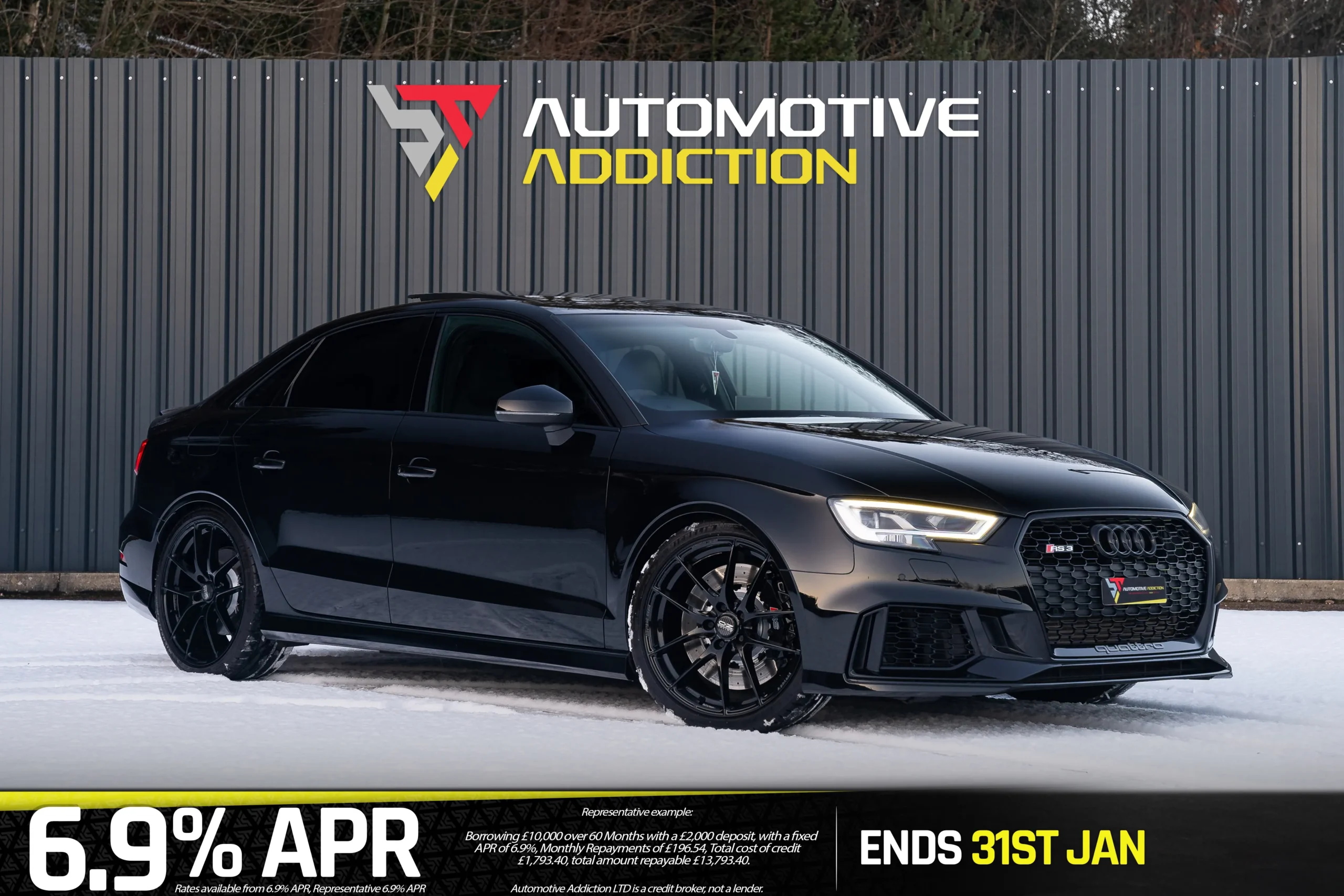 audi rs3 promotion deal