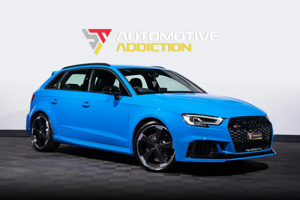 Audi RS3 Voodoo Blue car