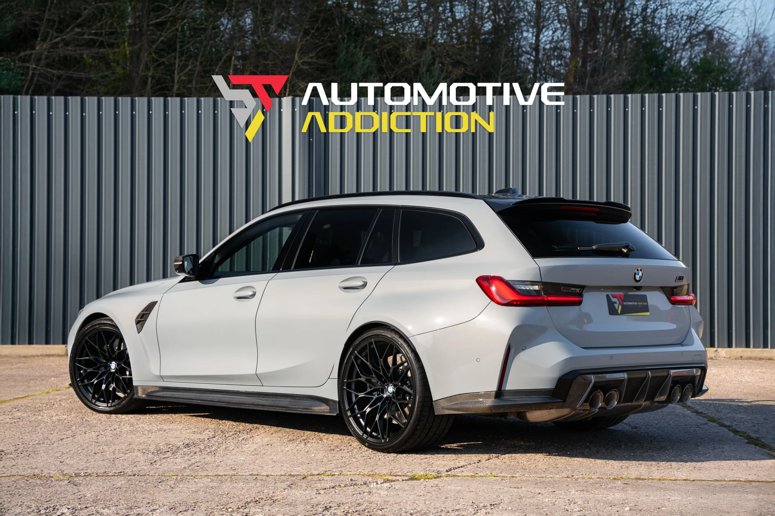 BMW M3 G81 Competition Touring Brooklyn Grey Rear Quarter