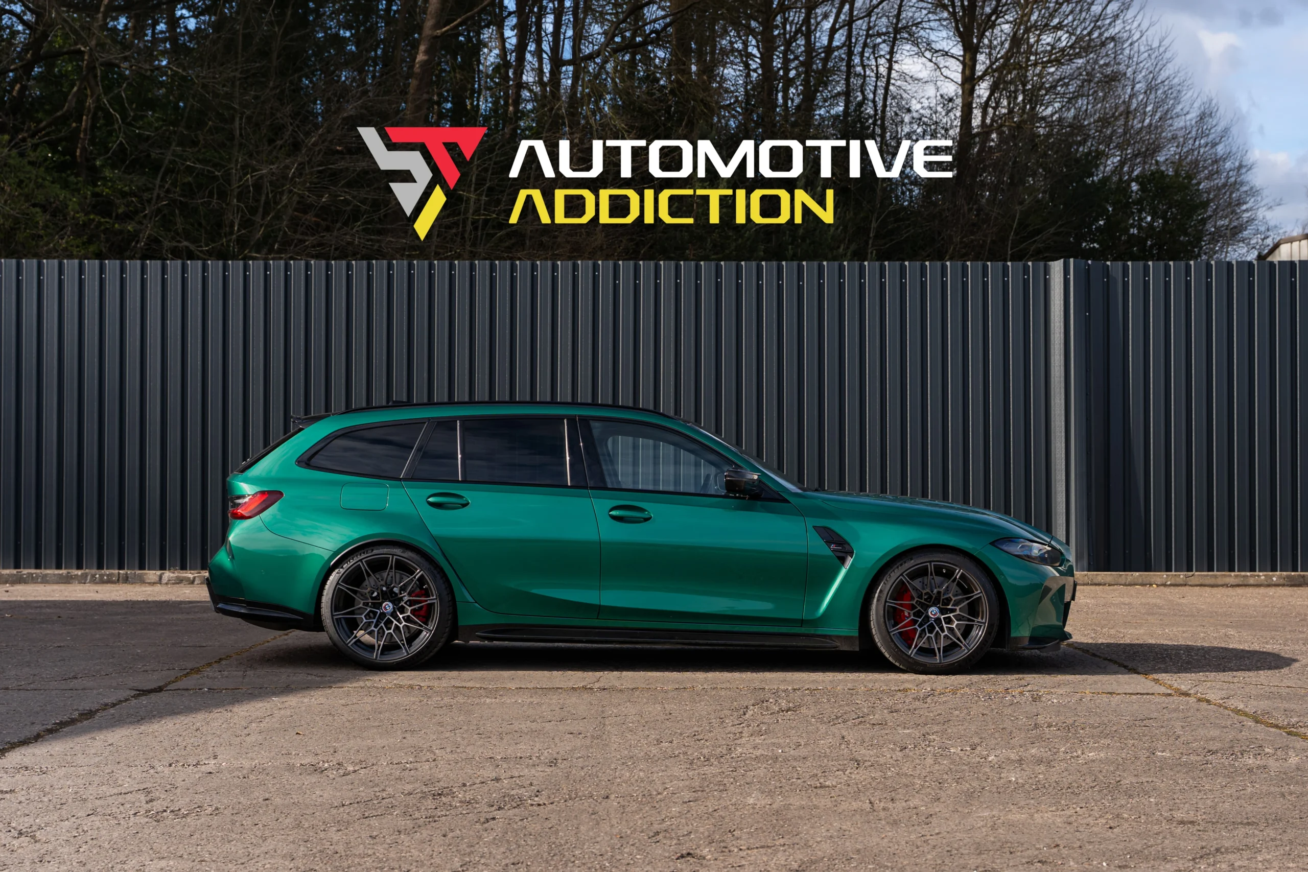 BMW M3 G81 Touring Isle of Man Green For Sale UK Used Side