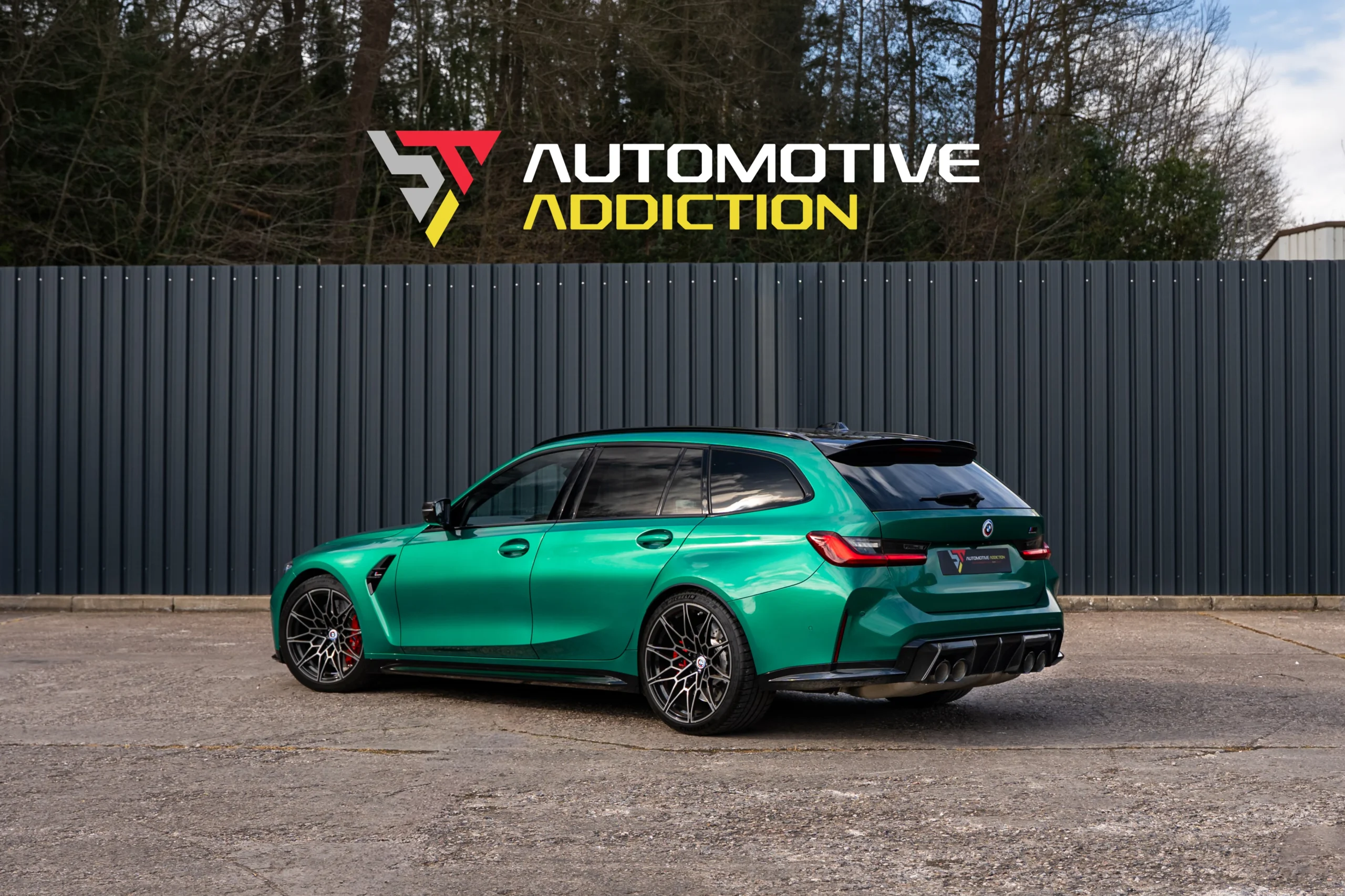 BMW M3 G81 Touring Isle of Man Green For Sale UK Used Rear