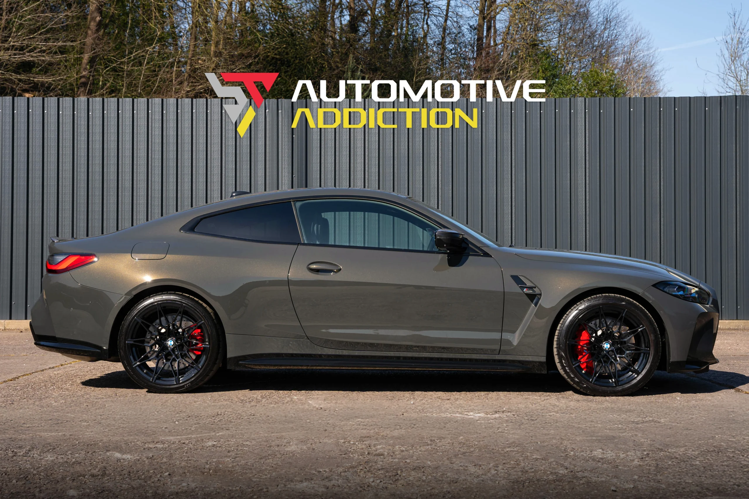 BMW M4 G82 Ultimate Package Dravit Grey Carbon Bucket Seats For Sale UK Side