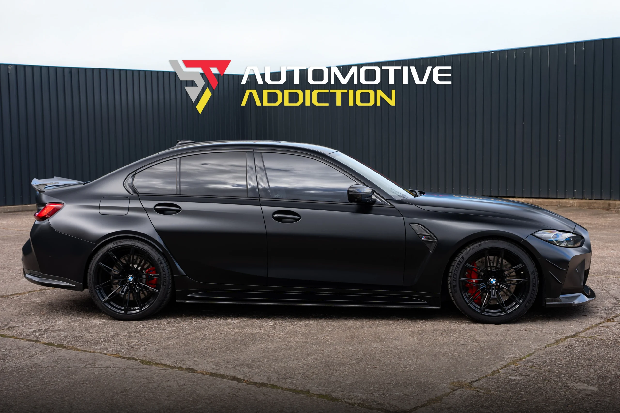 BMW M3 G80 Stage 2 Frozen Black BMW Individual Evolve Automotive 750PS Side