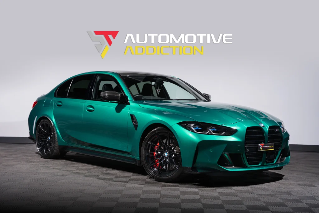 BMW M3 Isle Of Man Green Front Angled