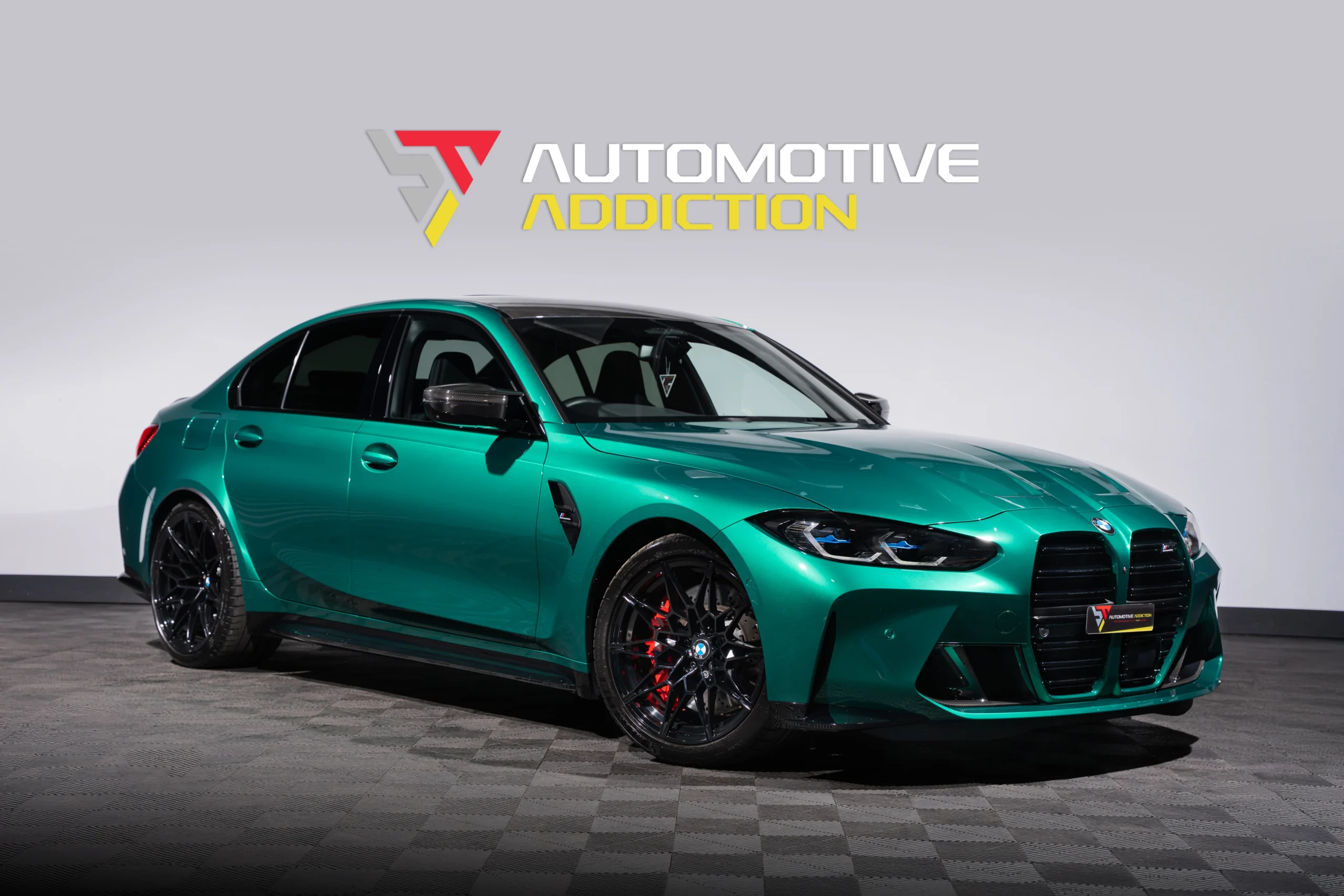 BMW M3 Isle Of Man Green Front Angled