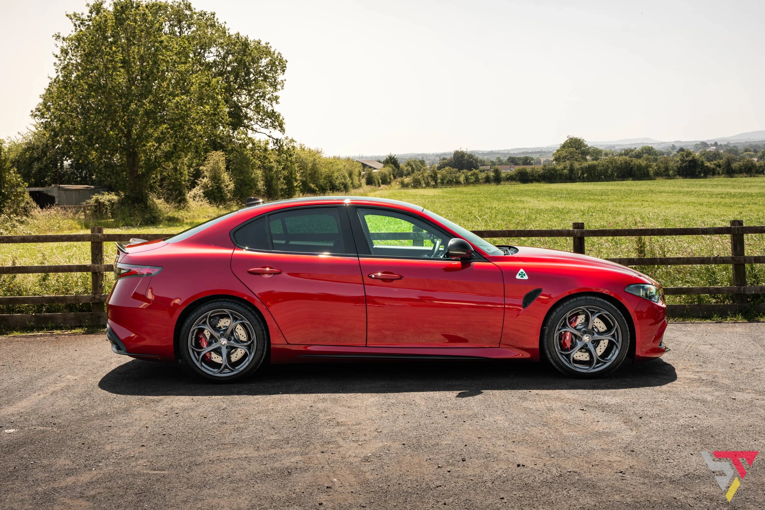 2026 Alfa Romeo Giulia Quadrifoglio Etna Red side