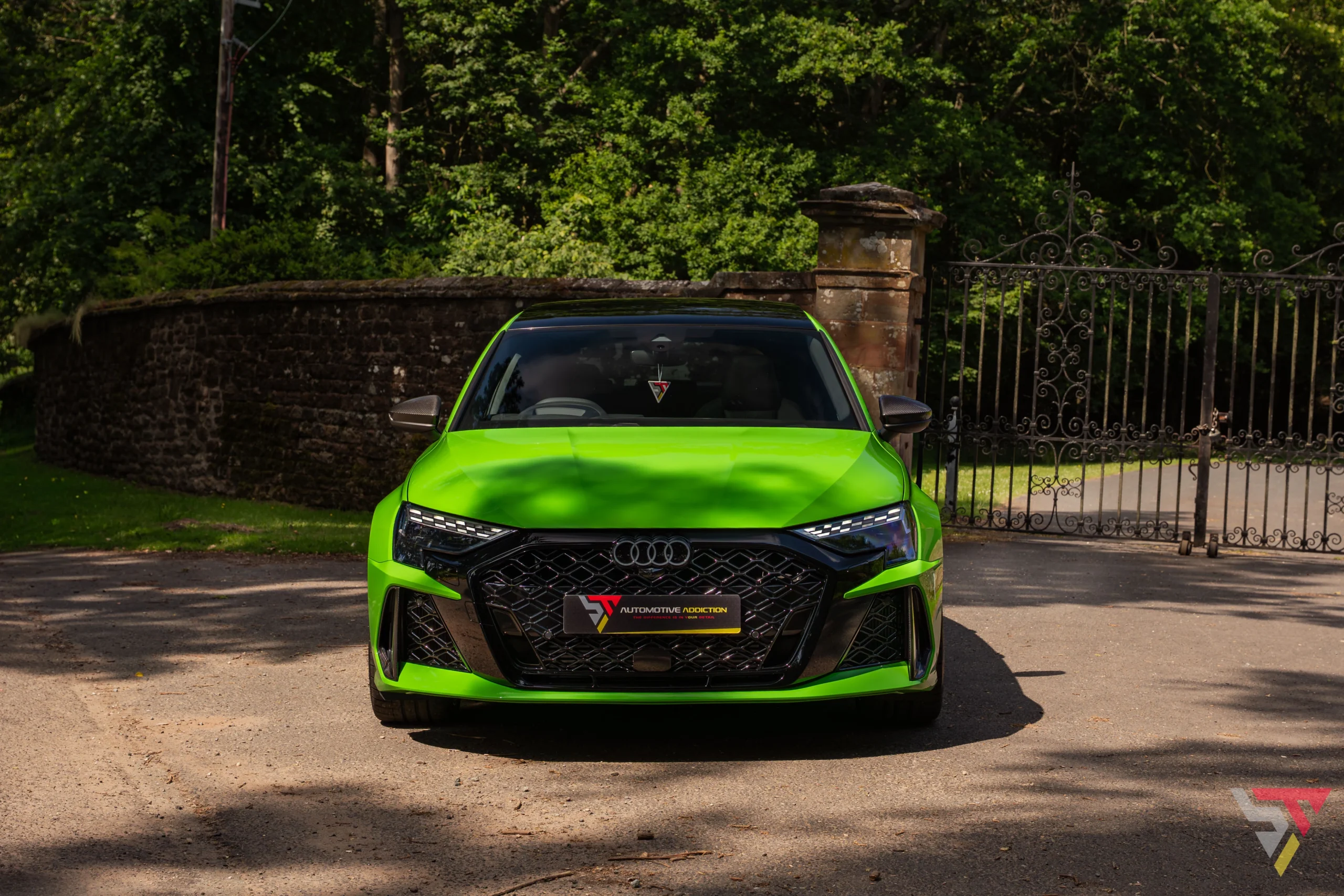 Audi RS3 8.5Y Carbon Vorsprung Sportback Kyalami Green Front Head on
