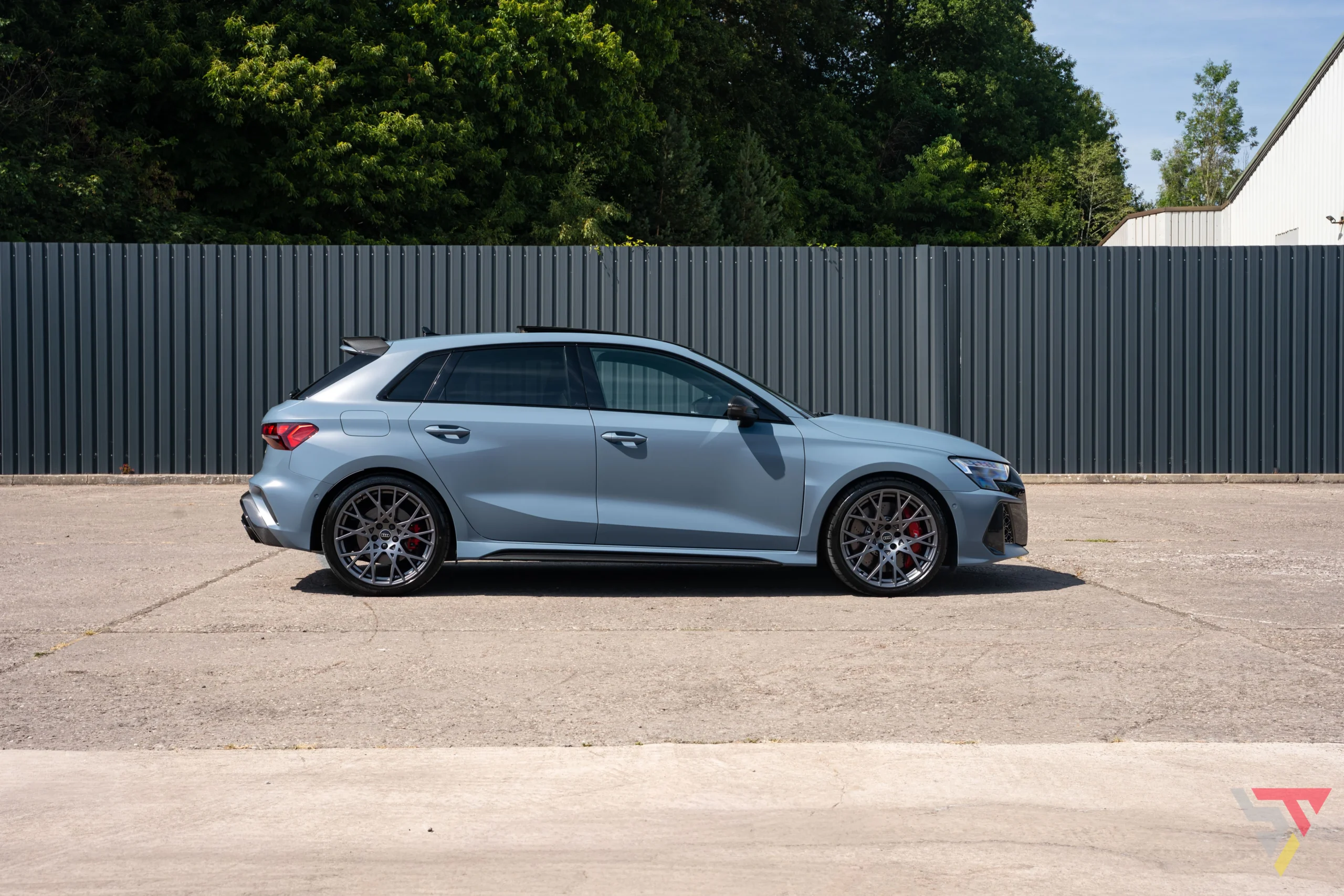 Audi RS3 Carbon Vorsprung Satin Kemora Grey PPF Side