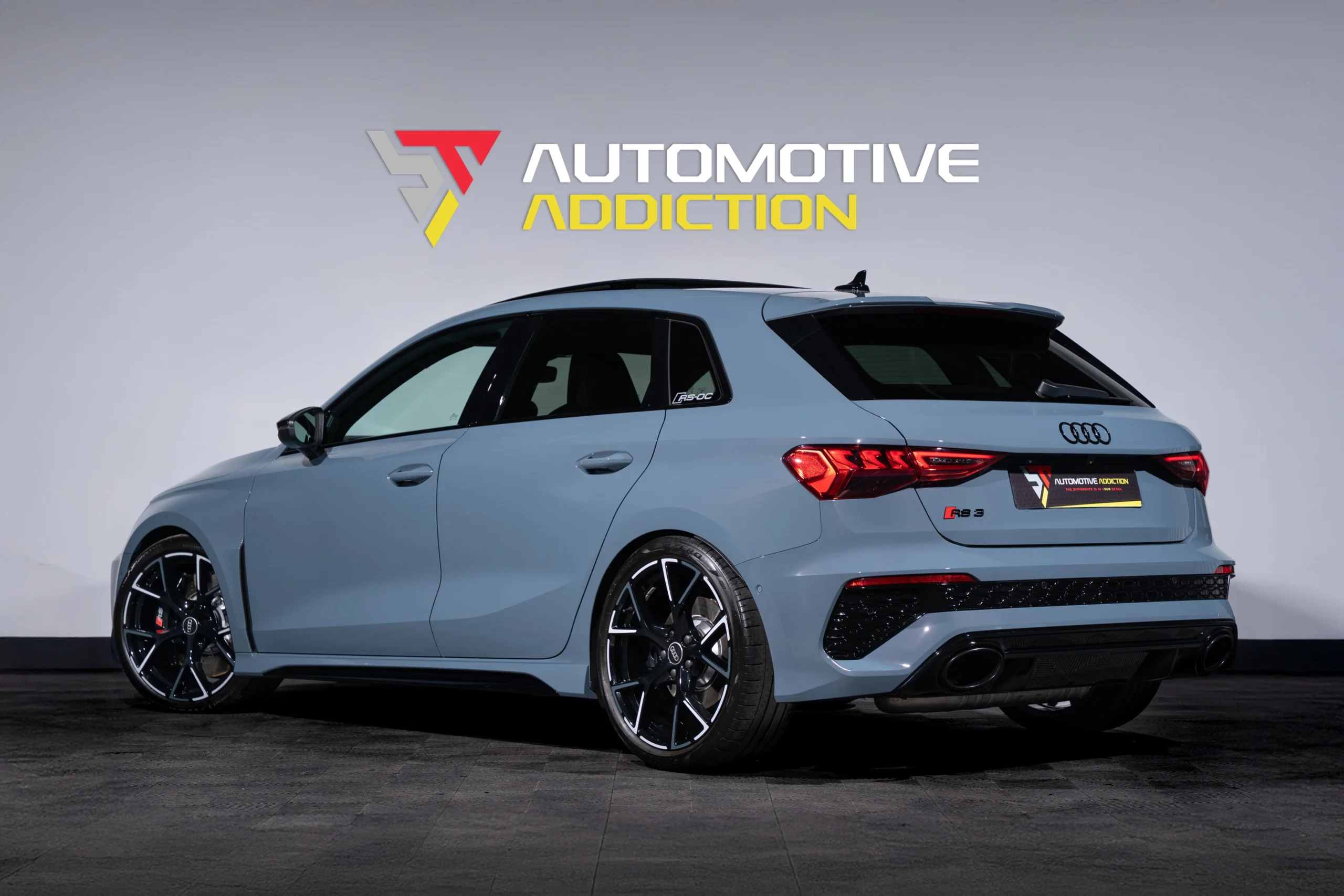 Audi RS3 Vorsprung Sportback Kemora Grey Rear Quarter