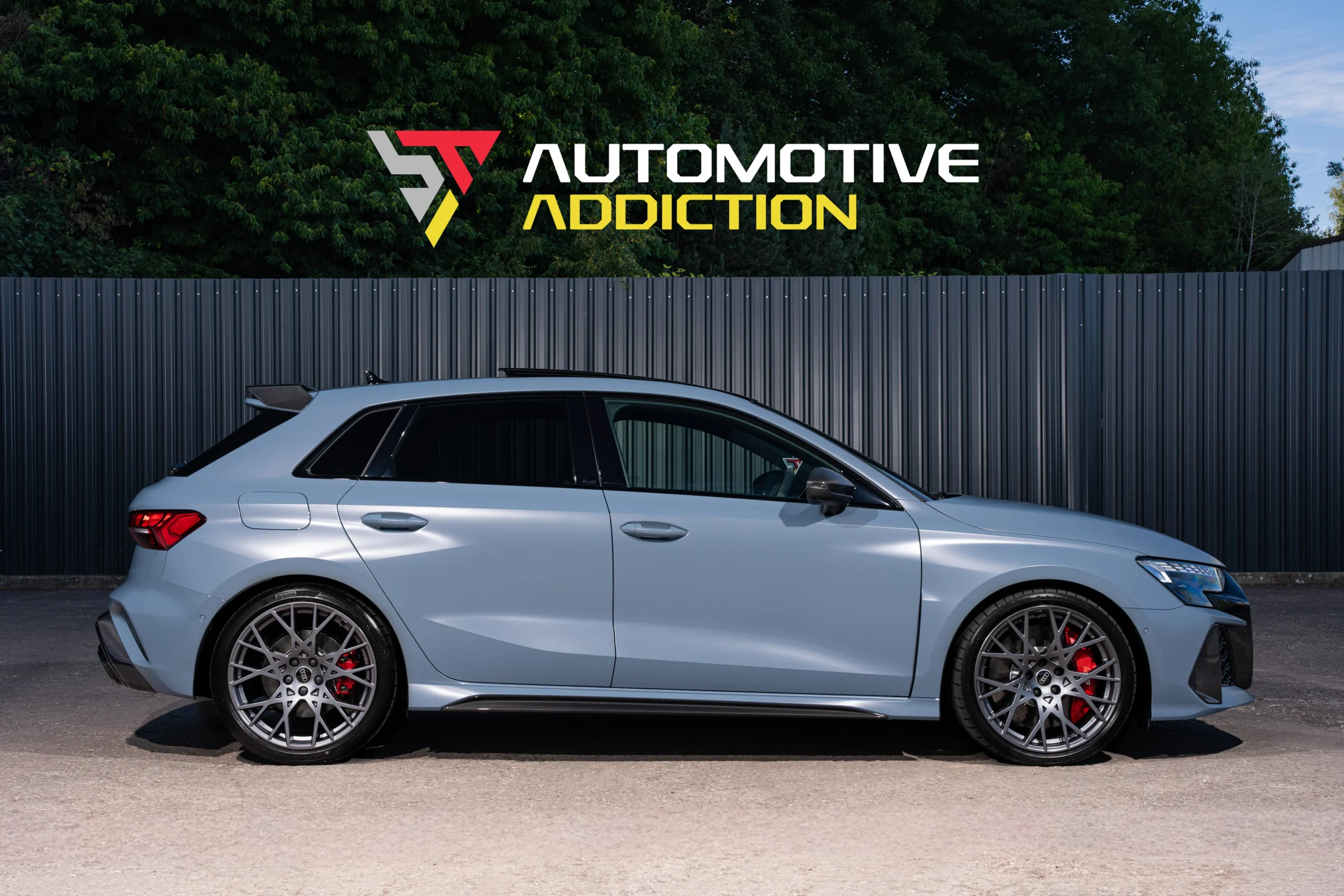 Audi RS3 Carbon Vorsprung Satin Kemora Grey PPF side
