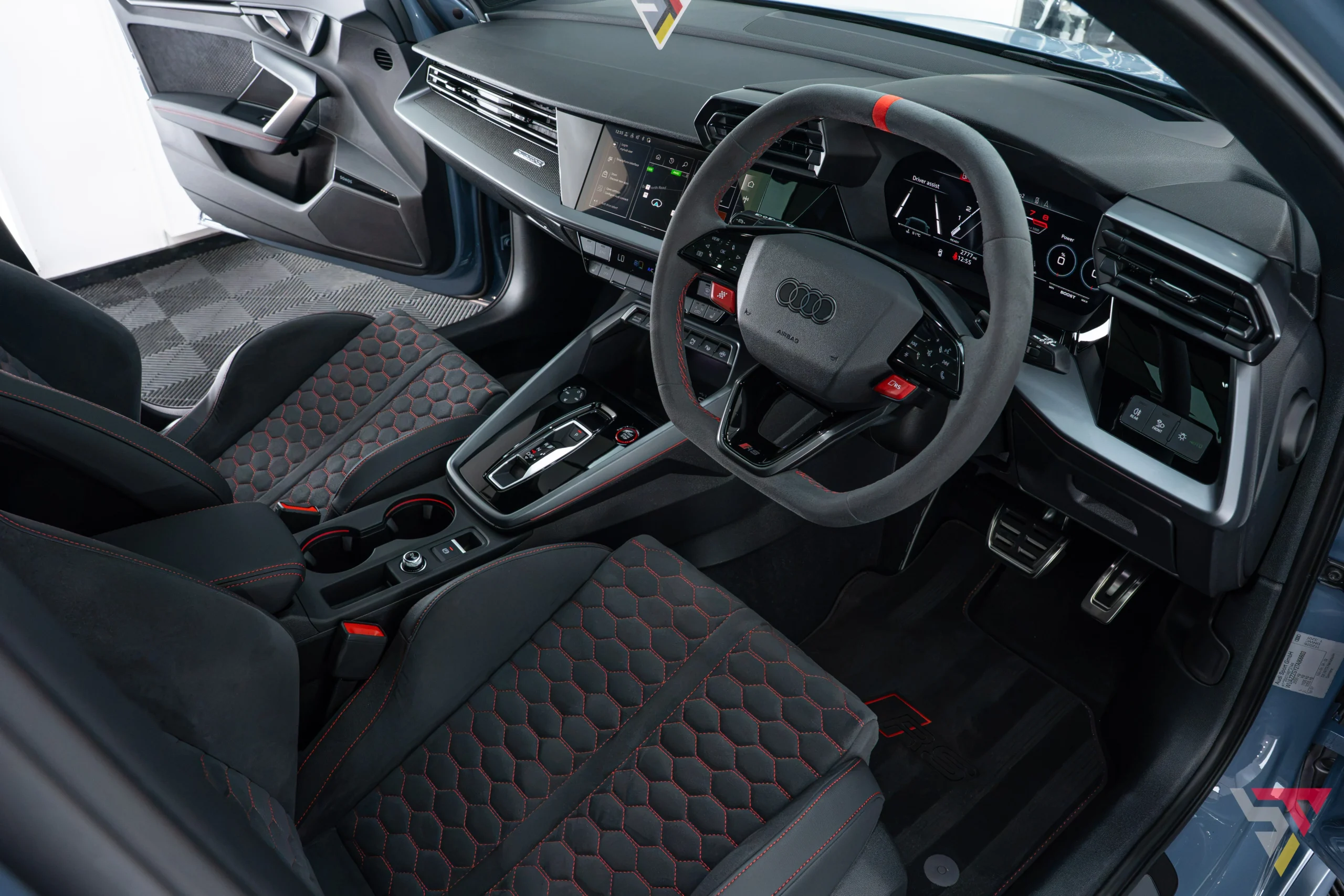 Audi RS3 Carbon Vorsprung Satin Kemora Grey PPF drivers side