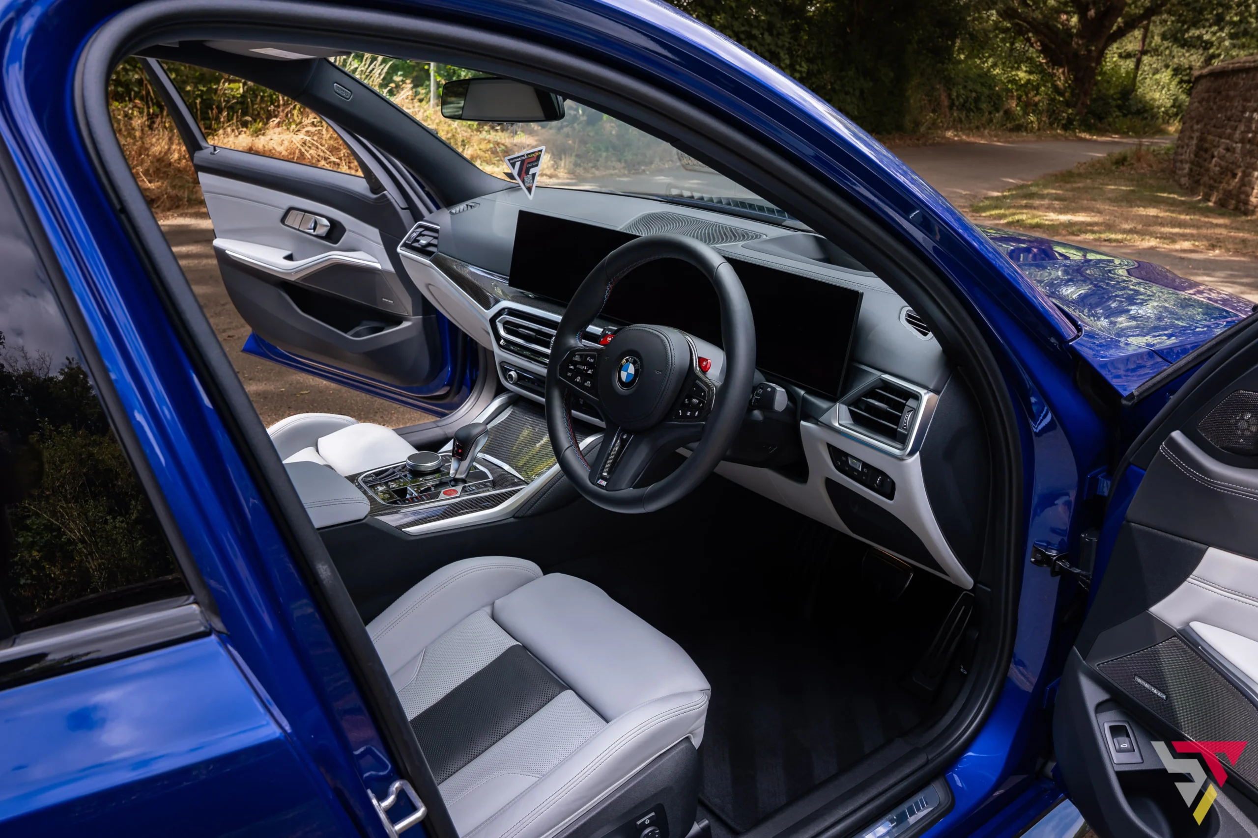 BMW M3 G80 Individual San Marino Blue Interior