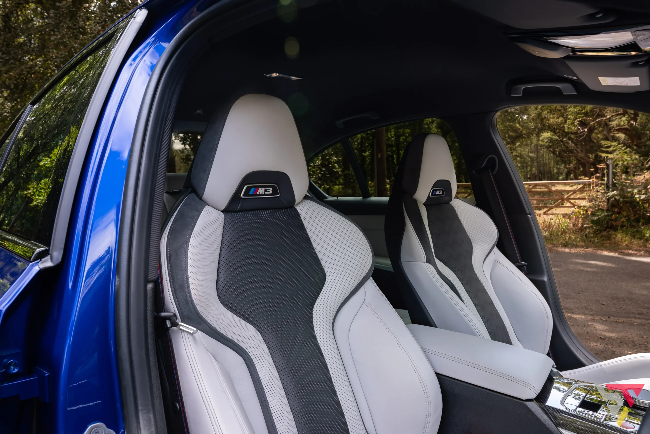 BMW M3 G80 Individual San Marino Blue Merino Leather Seats