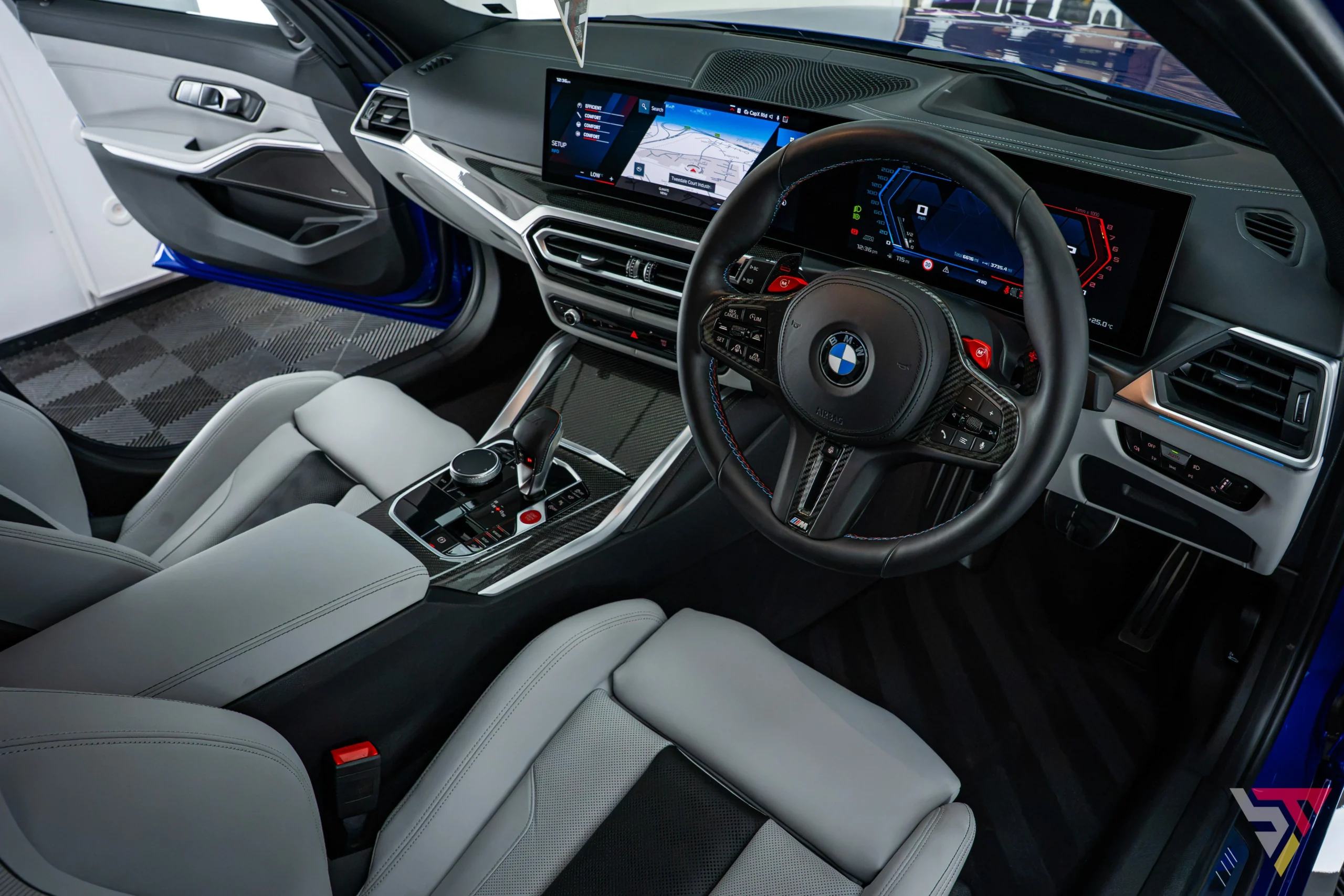 BMW M3 G80 Individual San Marino Blue Interior