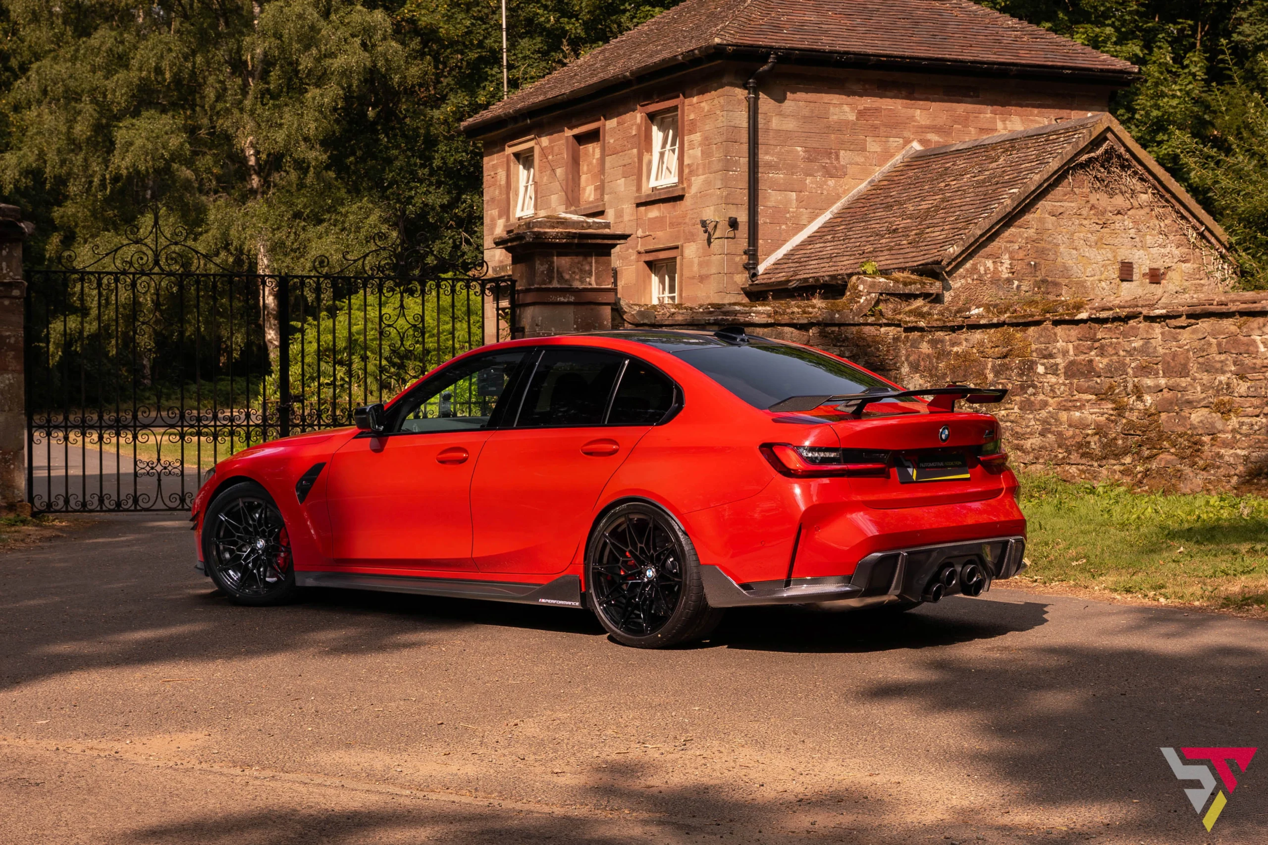 BMW M3 G80 M-Performance Parts in Toronto Red Rear