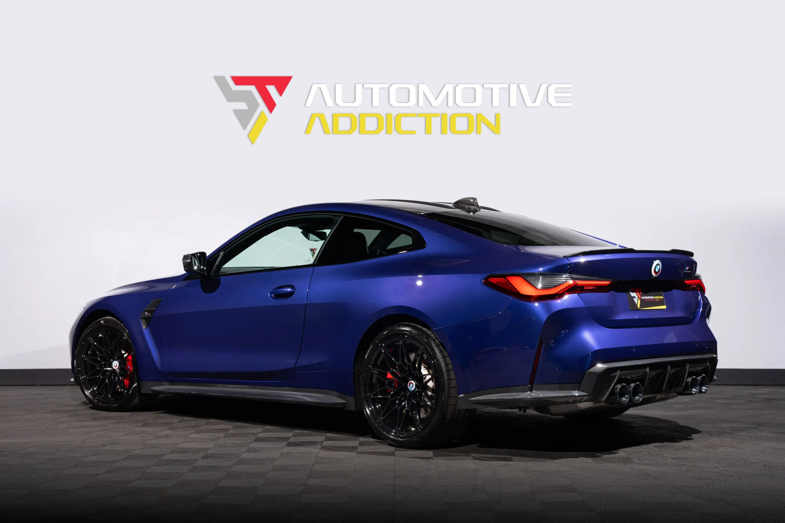 BMW Individual G82 M4 Ultimate Package Velvet Blue Rear