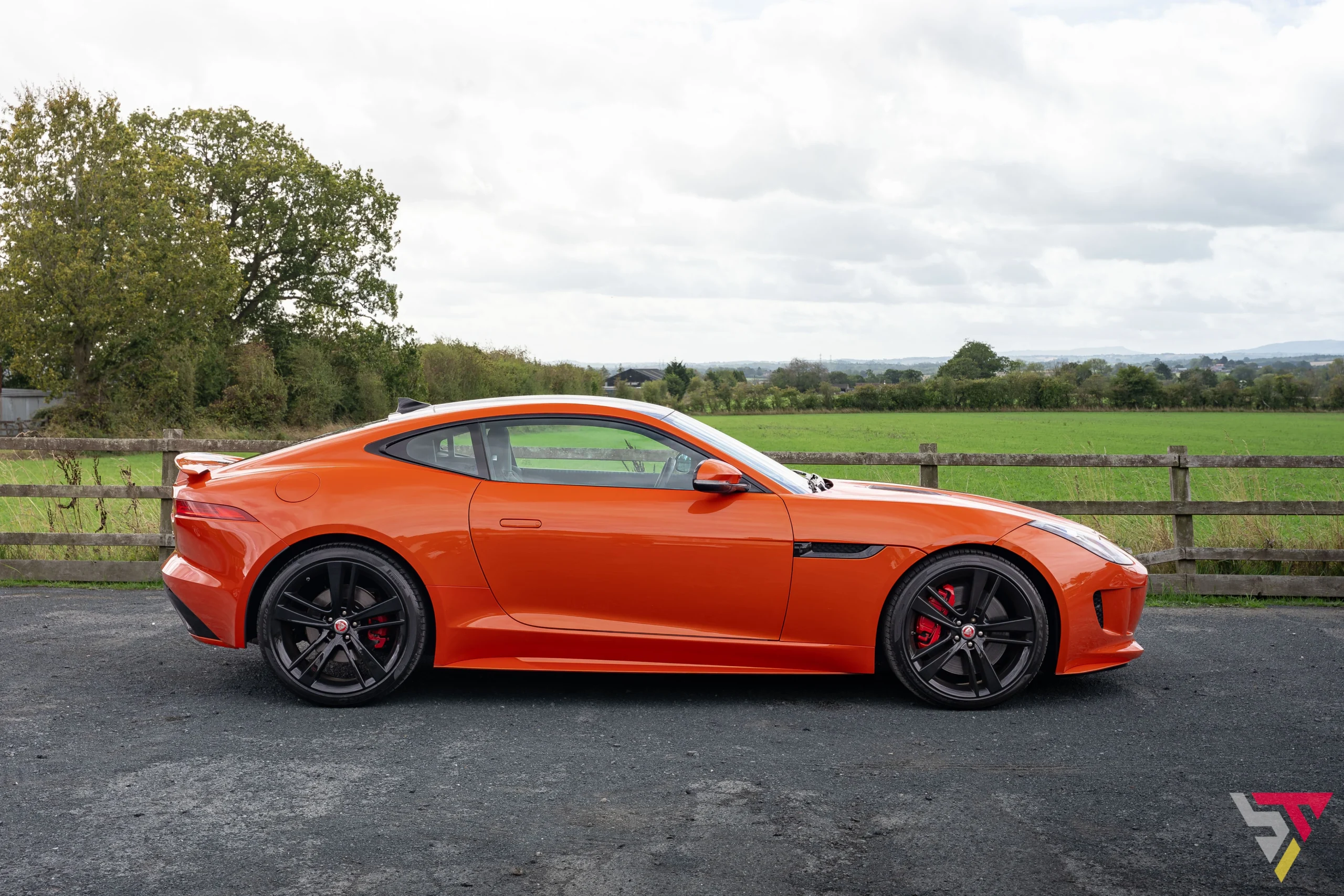 Jaguar F-Type S Firesand Orange Side