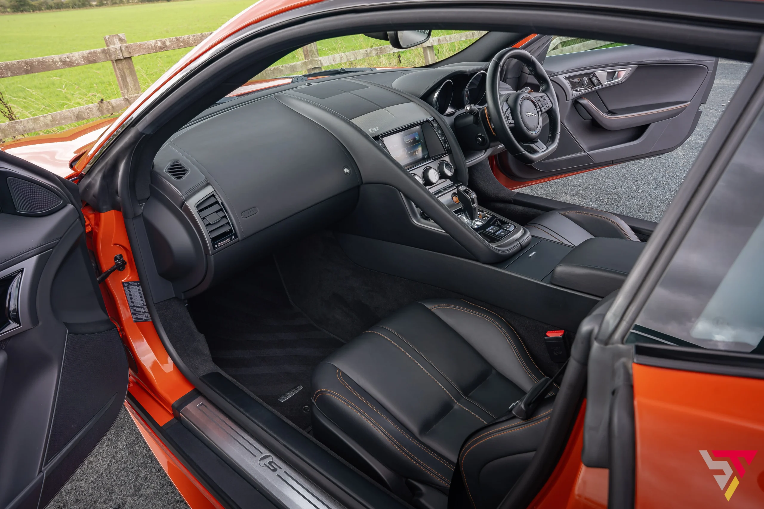 Jaguar F-Type S Firesand Orange passenger side
