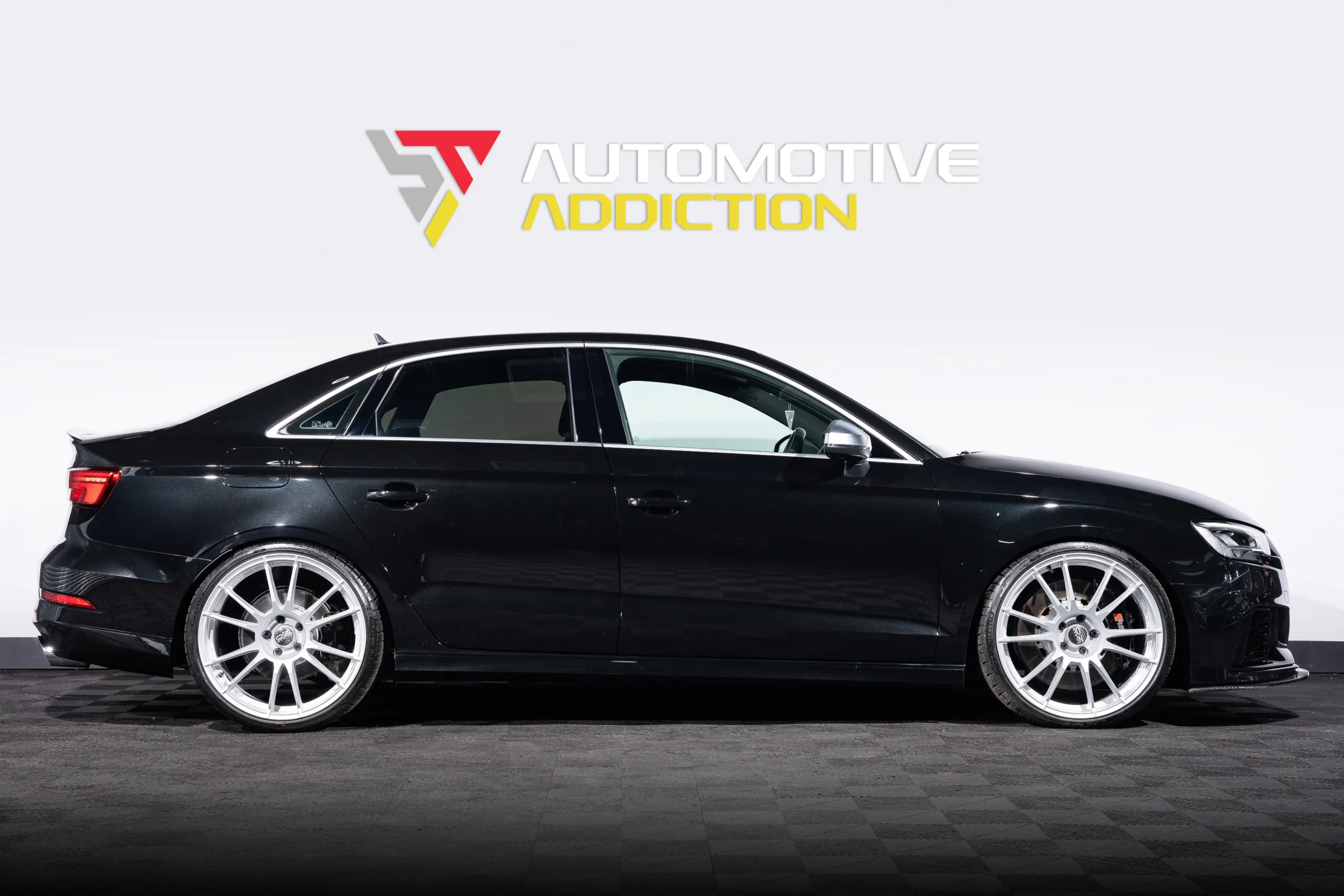 Audi RS3 DAZA Saloon MRC Stage 2 Mythos Black Side angle
