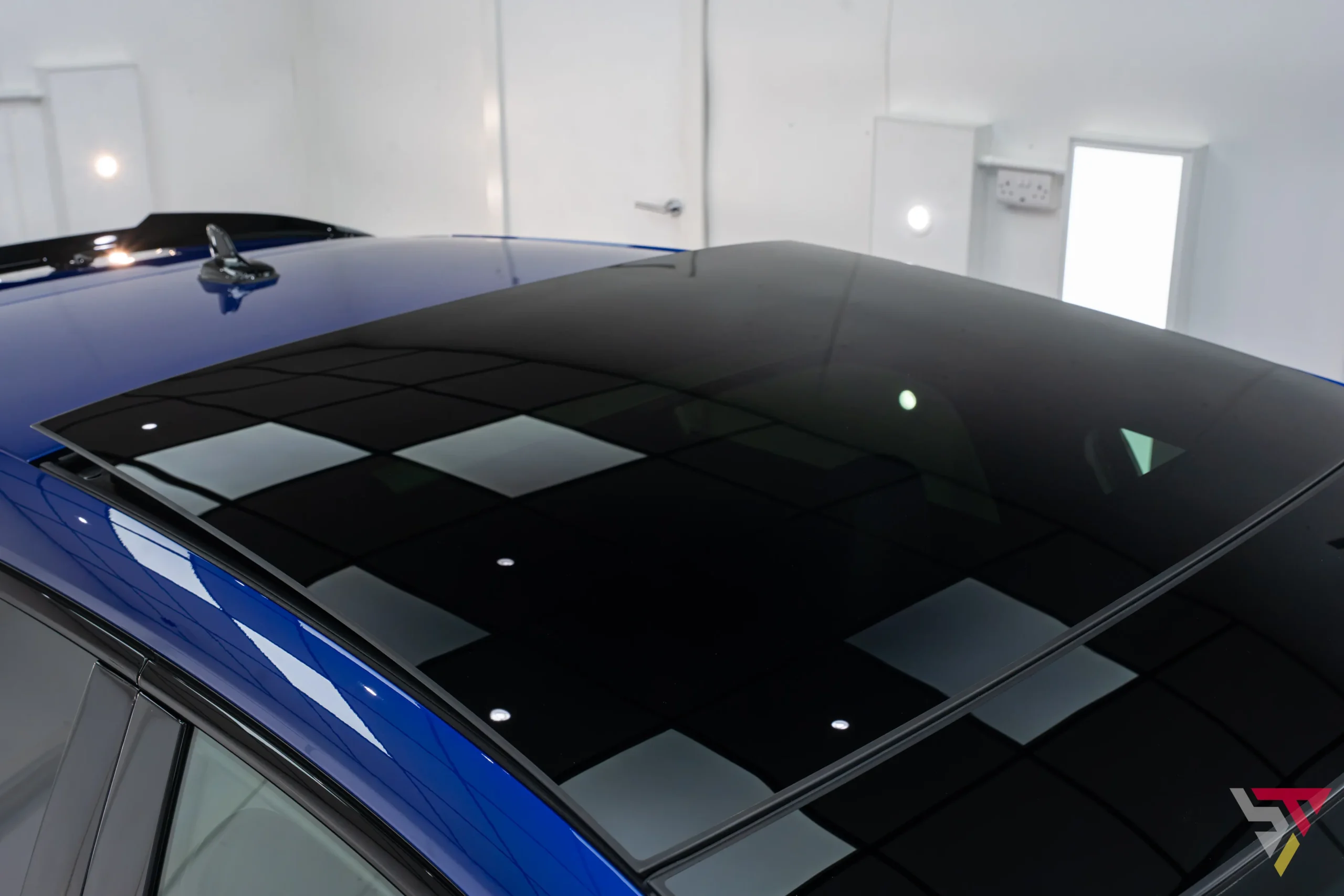 BMW San Marino Blue Audi RS3 Sportback Sunroof
