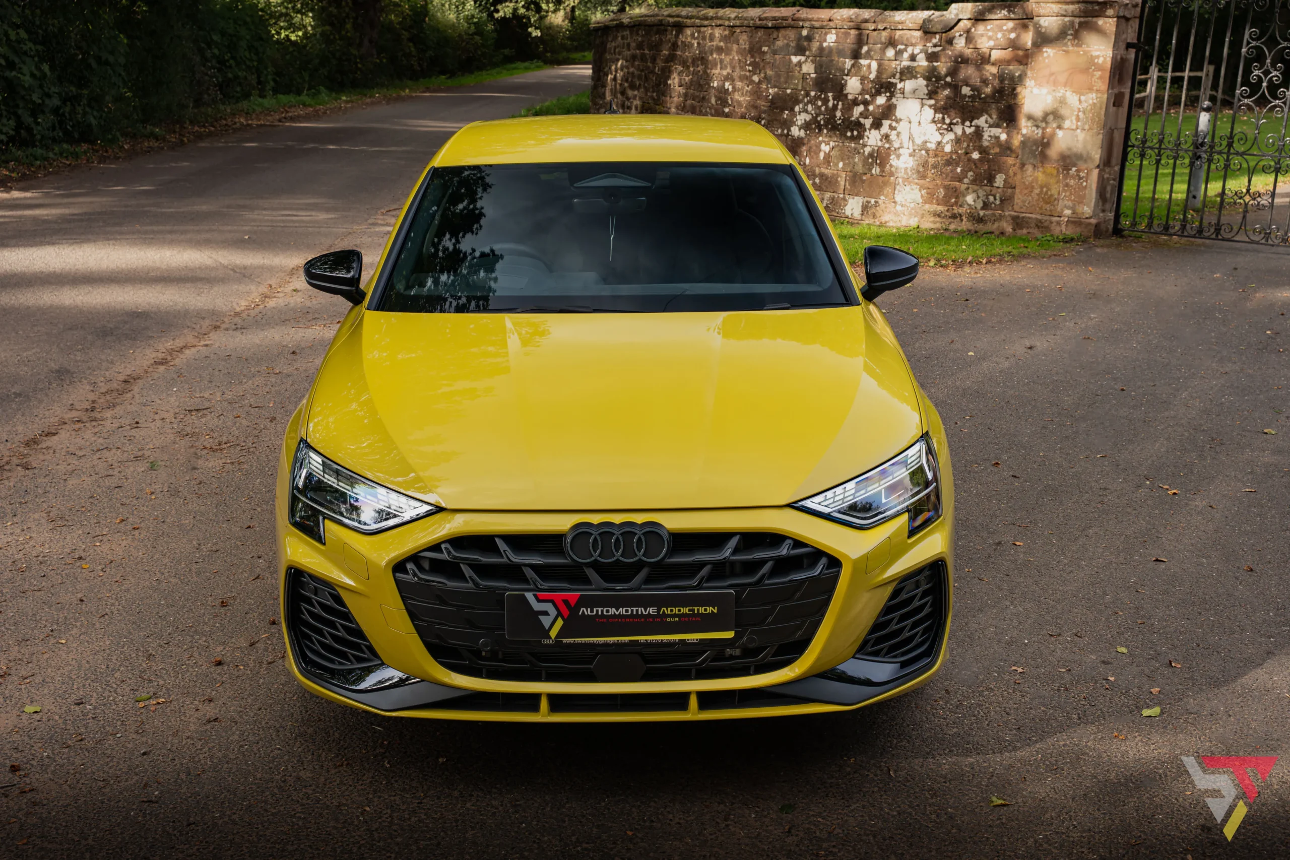 2026 Audi S3 8.5Y Black Edition Sportback Python Yellow Front